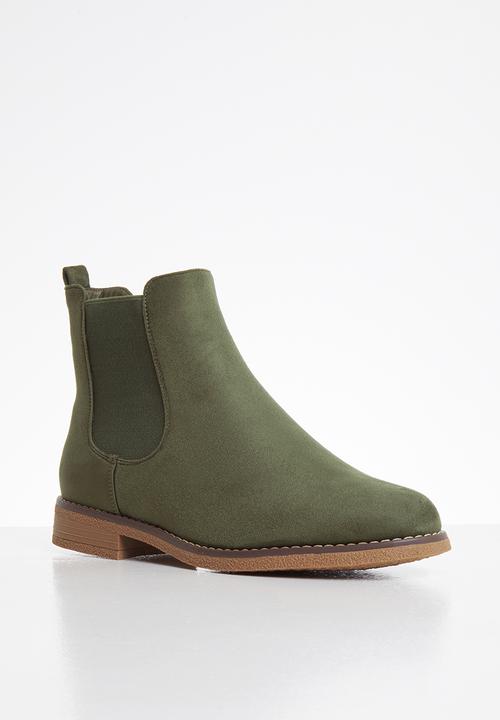 Butterfly Feet - Celeste chelsea boot - green