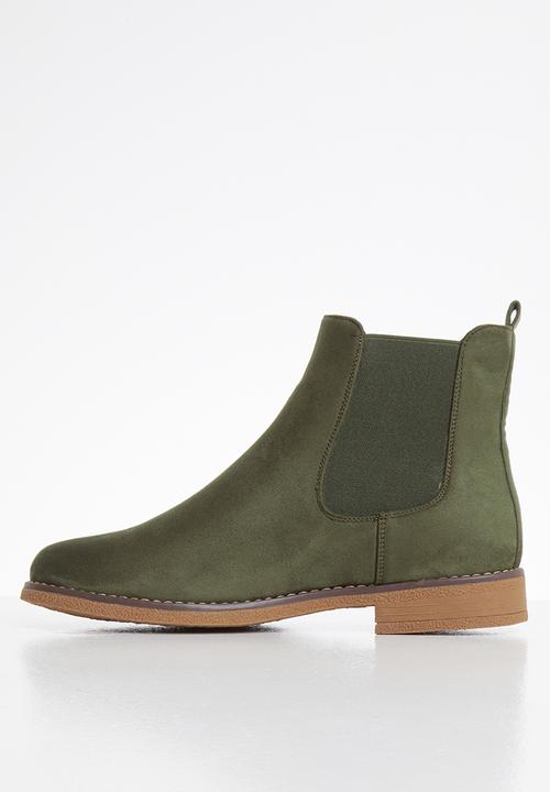 Butterfly Feet - Celeste chelsea boot - green