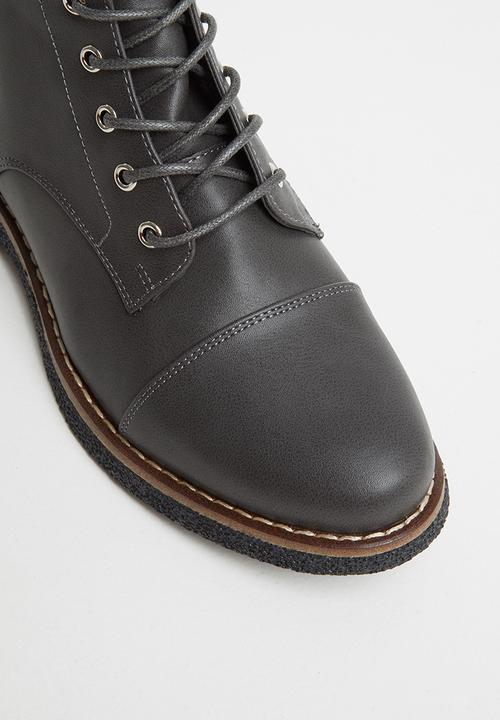 Butterfly Feet - Denny combat boot - grey