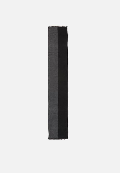 Superbalist - Two tone scarf - black & grey