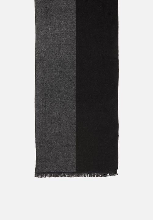 Superbalist - Two tone scarf - black & grey