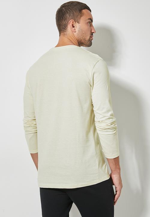 Superbalist - Nate long sleeve crew neck tee - neutral
