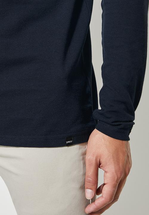 Superbalist - Siya long sleeve mandarin collar - navy