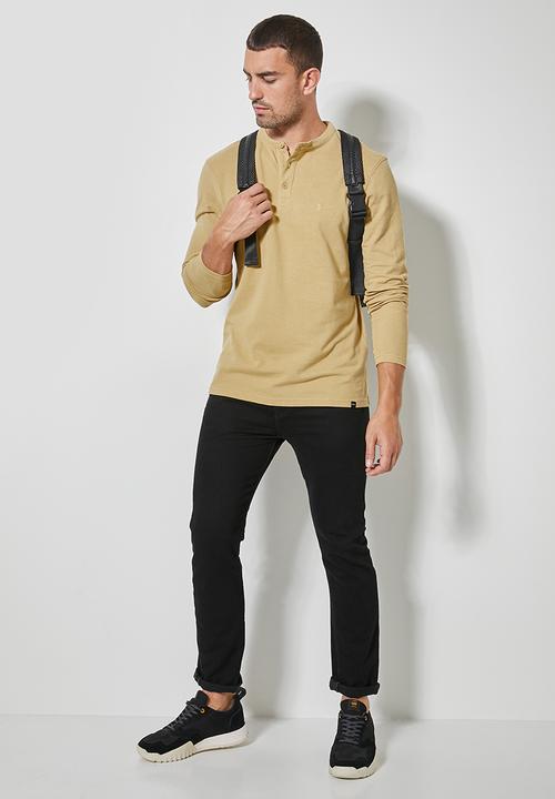 Superbalist - Siya long sleeve mandarin collar - beige