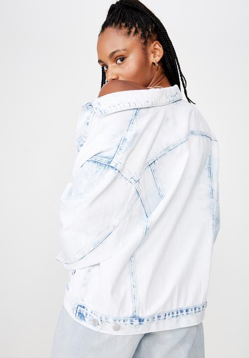 Factorie - Oversized denim jacket - light blue 