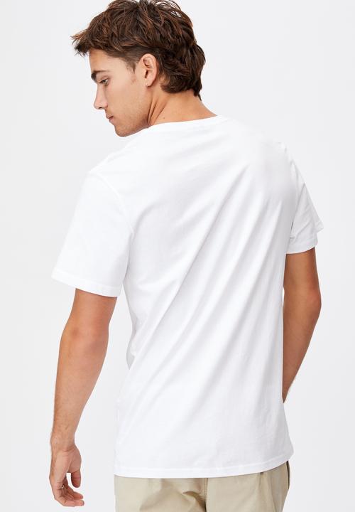 Cotton On - Tbar moto T-shirt - white