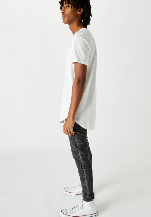 Factorie - Curved T-shirt - white