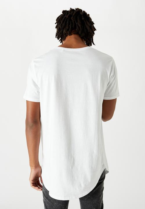 Factorie - Curved T-shirt - white