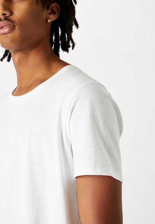 Factorie - Curved T-shirt - white