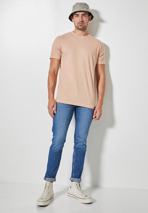 Superbalist - 2 Pack nate crew neck tee - black & dusty pink