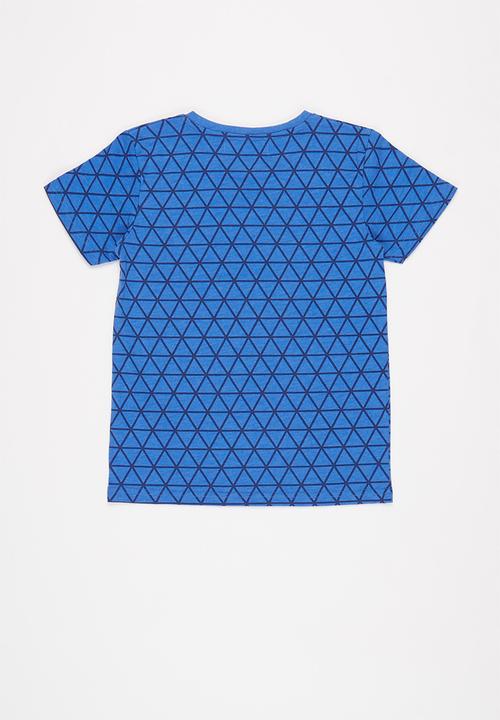 MINOTI - Printed T-shirt - blue 