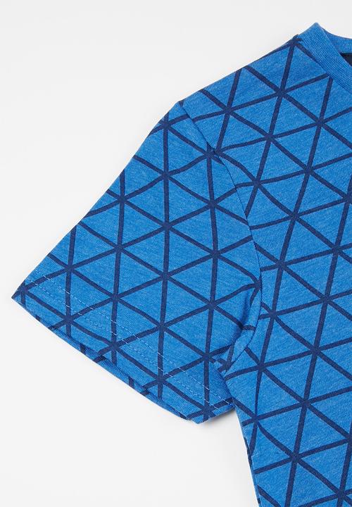 MINOTI - Printed T-shirt - blue 