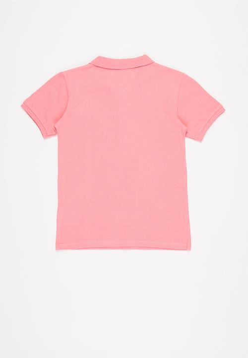MINOTI - Boys basic pique polo - pink