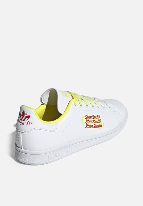 adidas Originals - Stan Smith w - ftwr white/scarlet/acid yellow