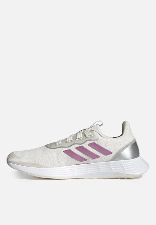 adidas Performance - QT Racer sport - chalk white/cherry met./silver met.
