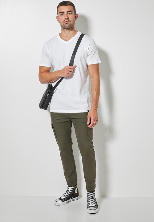 Superbalist - 2-Pack dean v-neck tee - black & white