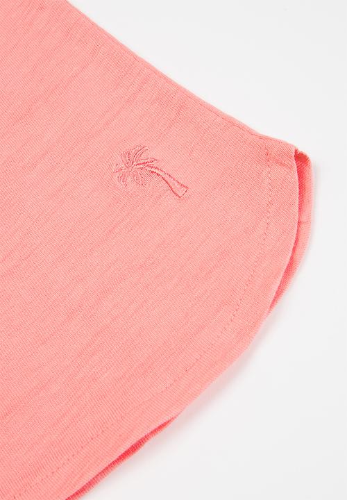 MINOTI - Girls pink basic slub short - pink