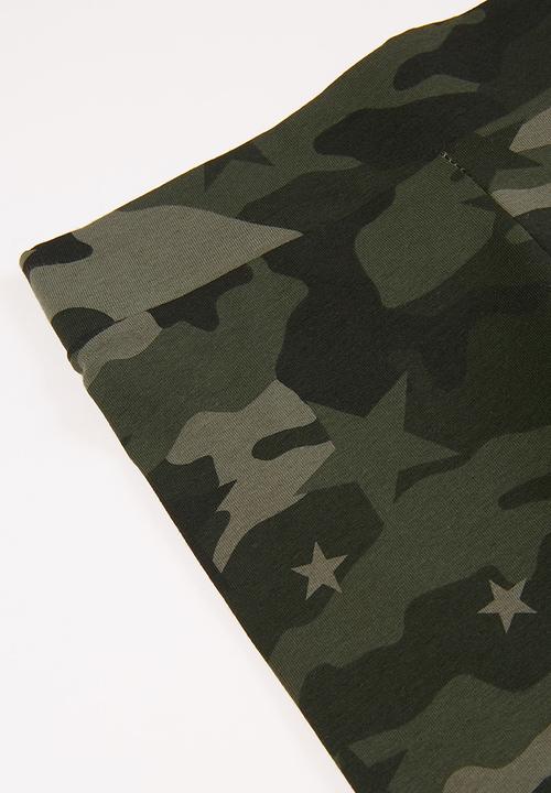 Converse - Cnvg camo all over print legging - green