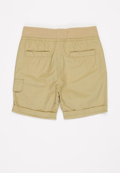 MINOTI - Boys basic poplin short - stone