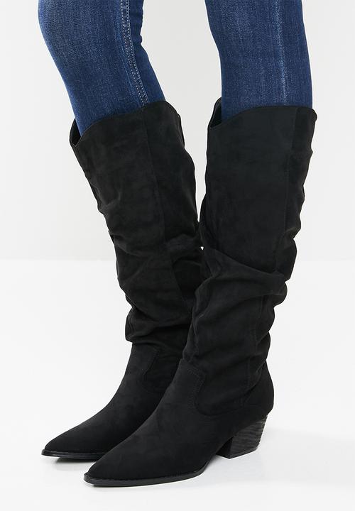 Z_Code_Z - Alma slouchy western boot - black