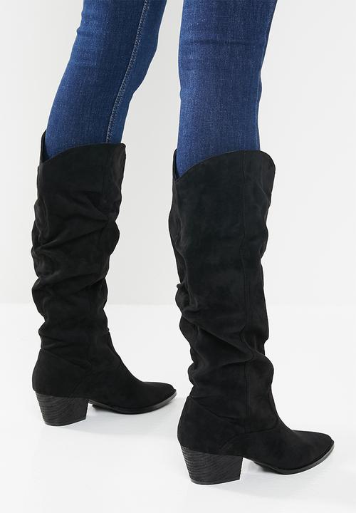 Z_Code_Z - Alma slouchy western boot - black