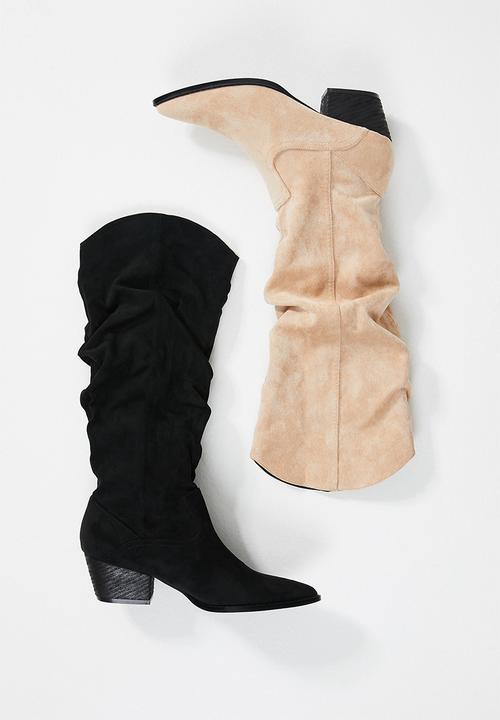 Z_Code_Z - Alma slouchy western boot - black