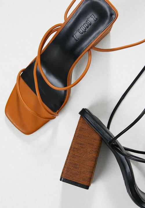 Z_Code_Z - Aurora strappy heel - camel