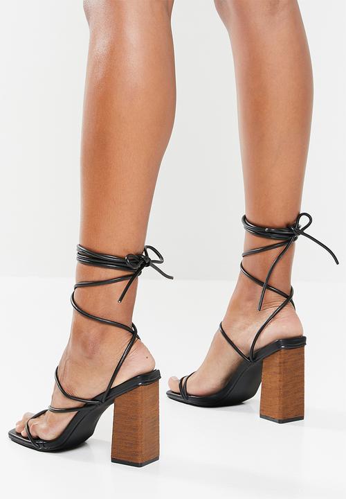 Z_Code_Z - Aurora strappy heel - black