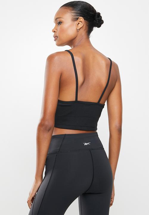 Reebok - Classic strappy rib tank top - black