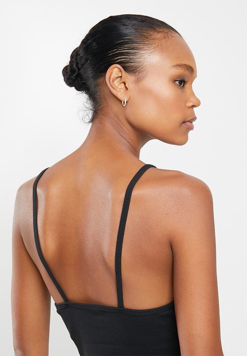 Reebok - Classic strappy rib tank top - black