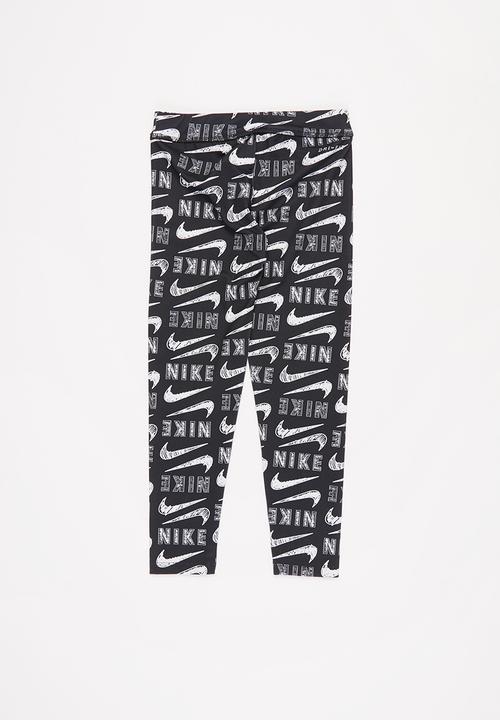 Nike - Nkg varsity scribble legging - black