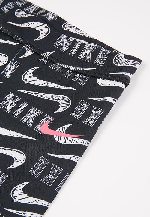 Nike - Nkg varsity scribble legging - black