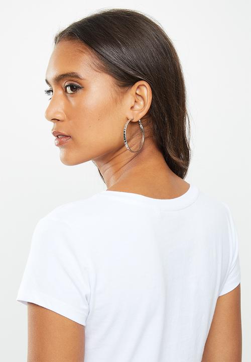 GUESS - Short sleeve glitter rock Guess tee - white