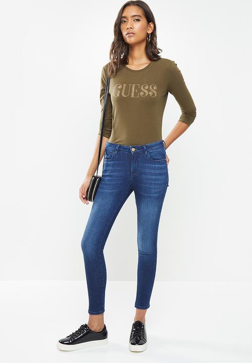 GUESS - Dark wash sexy curve - dark blue
