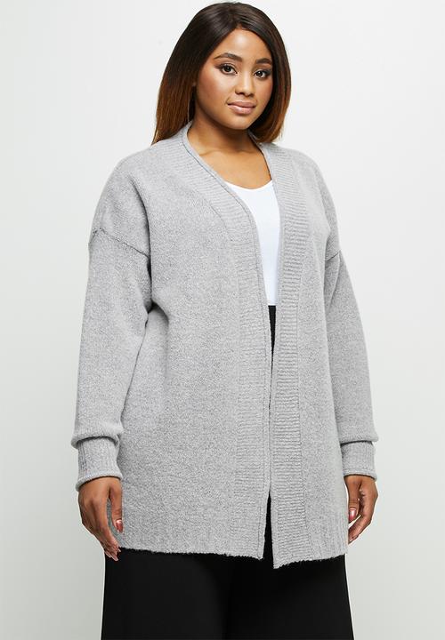 edit Plus - Soft open cardi - grey