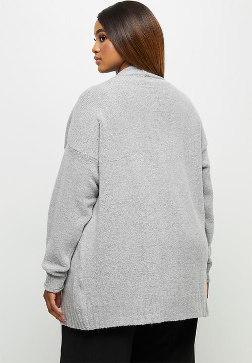 edit Plus - Soft open cardi - grey