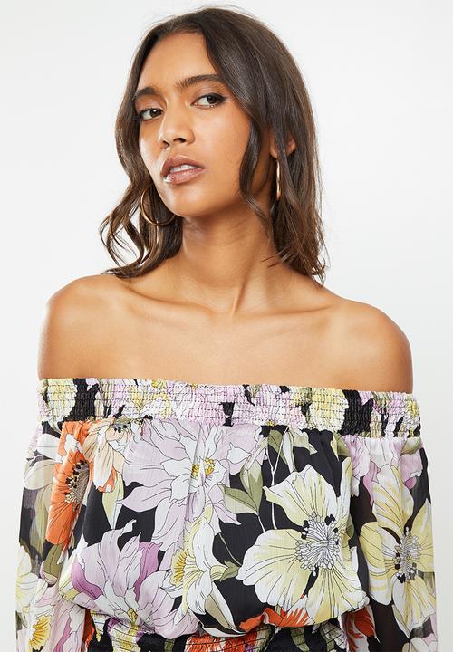 GUESS - Long sleeve gabby dress - multi