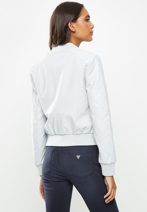 GUESS - Long sleeve Melissa pu bomber - blue