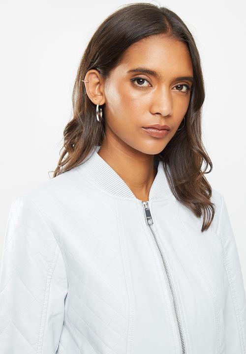 GUESS - Long sleeve Melissa pu bomber - blue