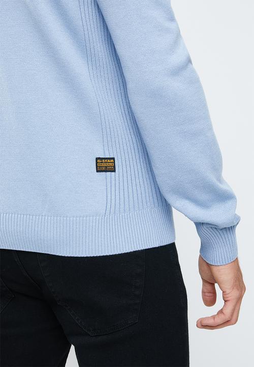 G-STAR - Classic sport v knit - blue