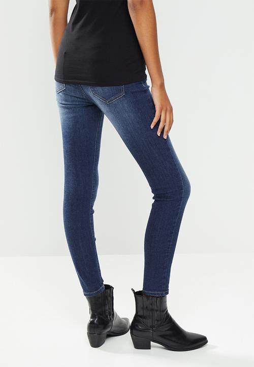 GUESS - Dark wash high rise jean - navy