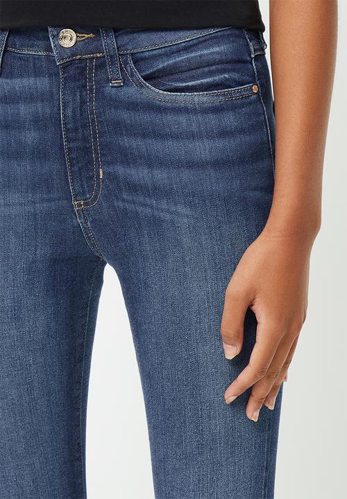 GUESS - Dark wash high rise jean - navy