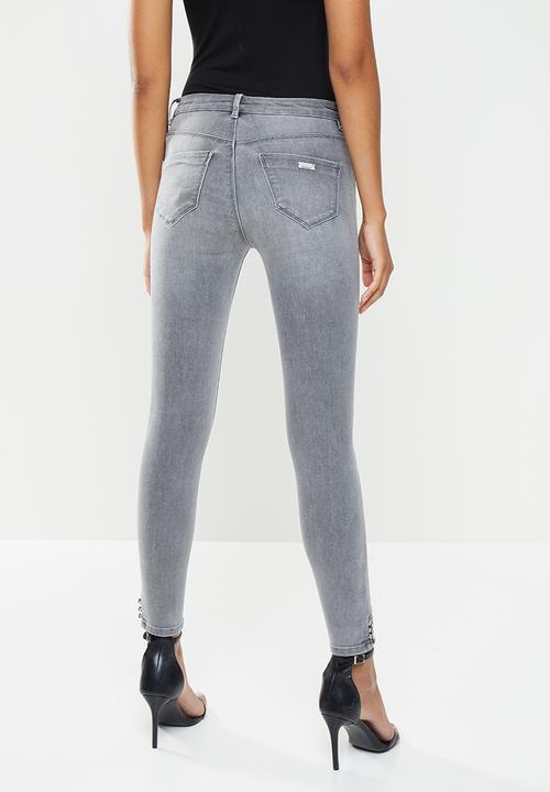 SISSY BOY - Ladybug:jon jon grey skinny with bling - grey