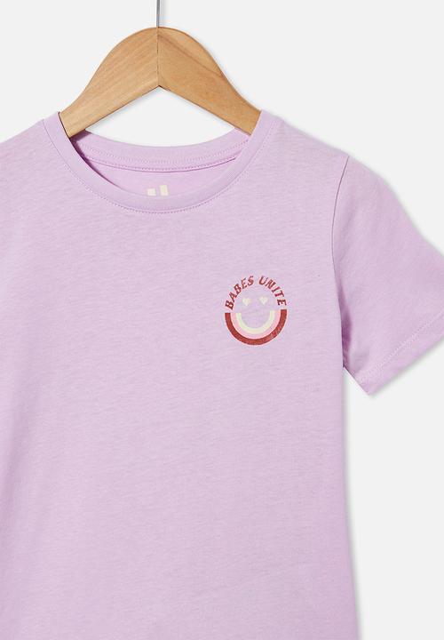 Cotton On - Penelope short sleeve tee - pale violet