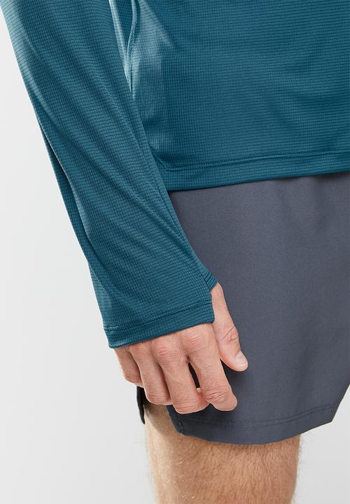 ASICS - Silver ls 1/2 zip top - blue