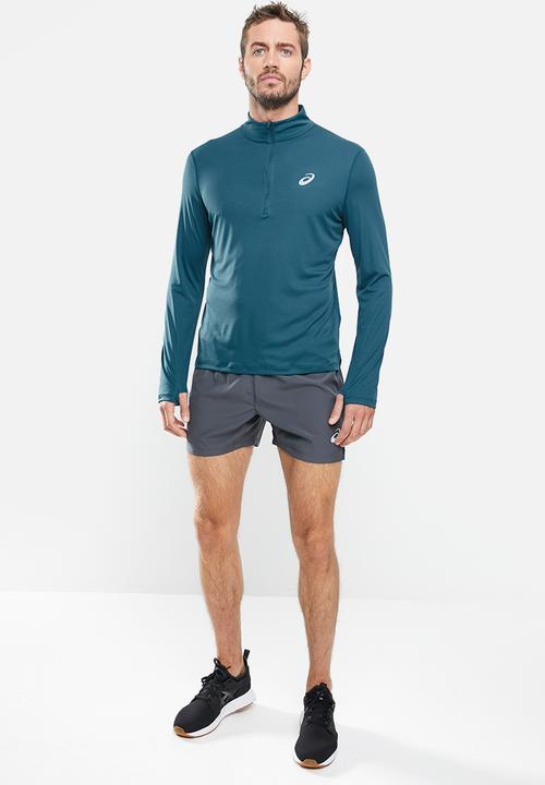 ASICS - Silver ls 1/2 zip top - blue