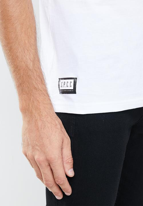 S.P.C.C - Blackburn straight hem tee - white
