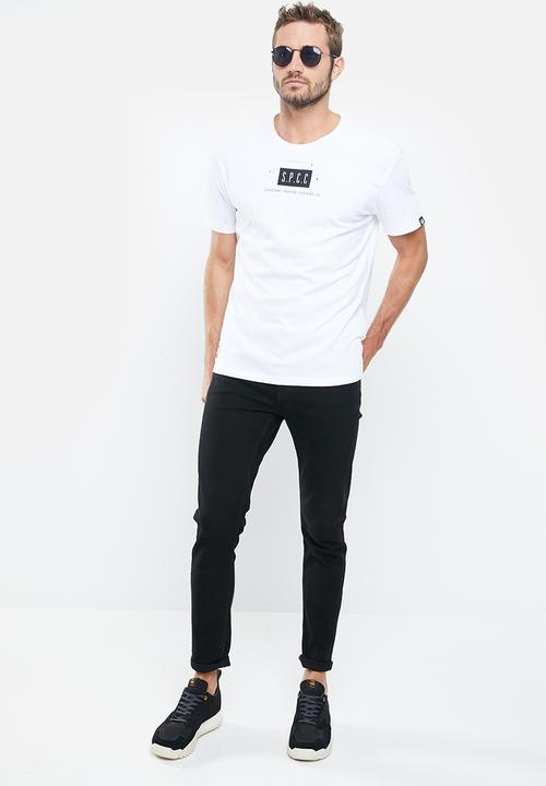 S.P.C.C - Blackburn straight hem tee - white