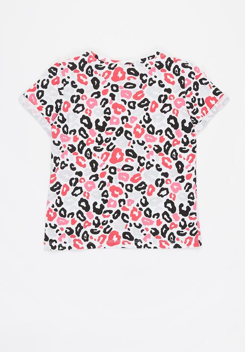 GUESS - Girls roll up sleeve tee - multi