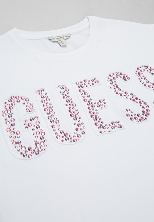 GUESS - Girls applique tee - white